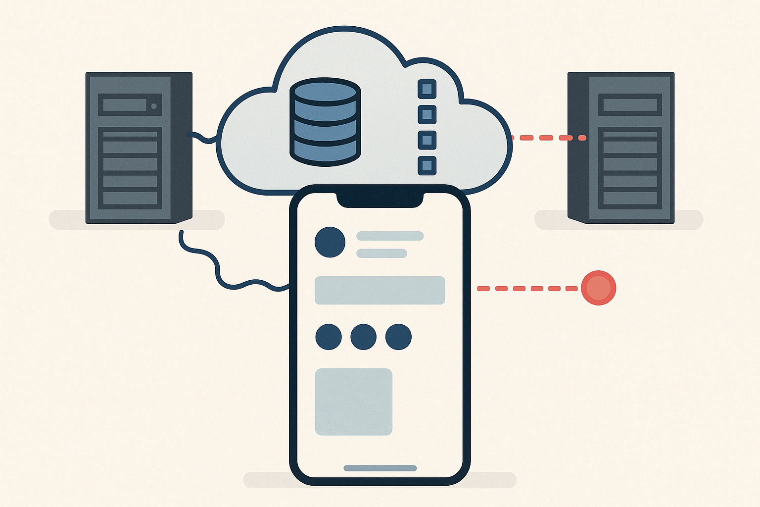 Mobiele app blijft werken dankzij een bufferlaag tussen instabiele backends en de gebruiker.